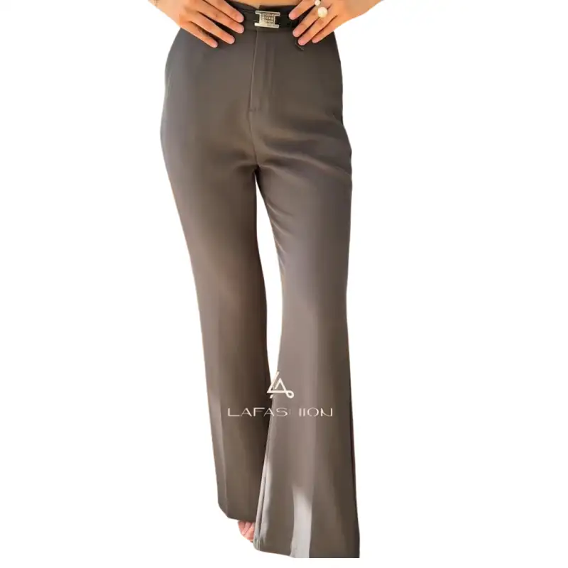 Клёш-брюки коричневый11300