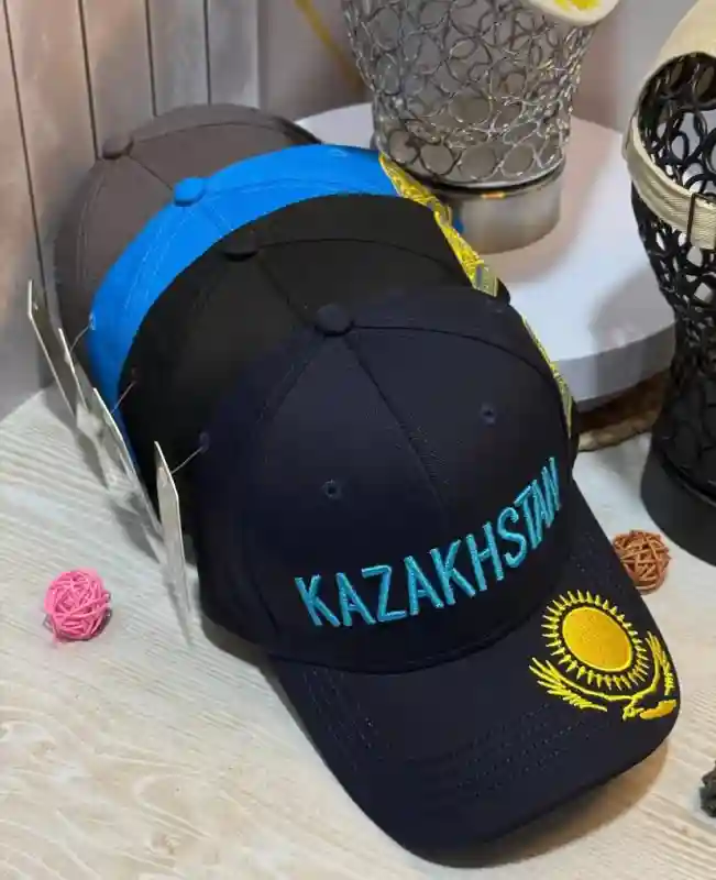 Kazakhstan бейсболка голубой