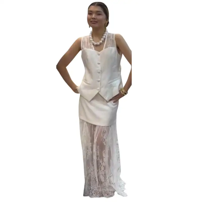 Платье белый размер - L 13854