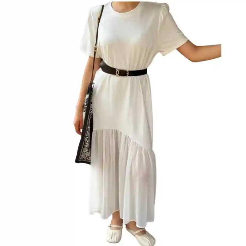 Платье  белый размер: 46 16287