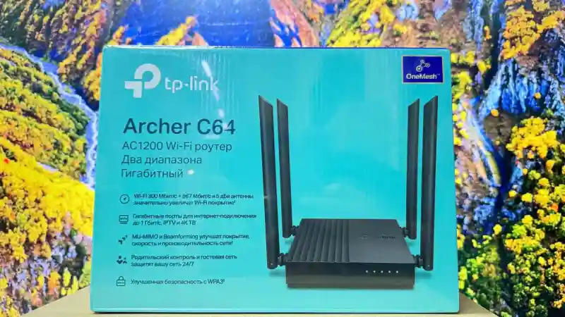 Wi-Fi роутер TP-Link Archer C64 черный