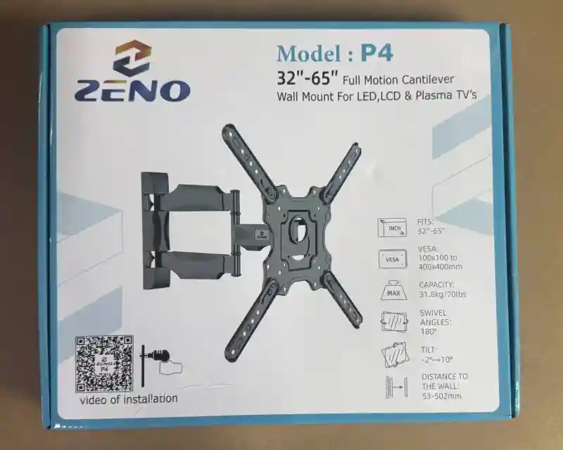 Кронштейн для ТВ ZENO P4 (32"-65") наклонно-поворотный