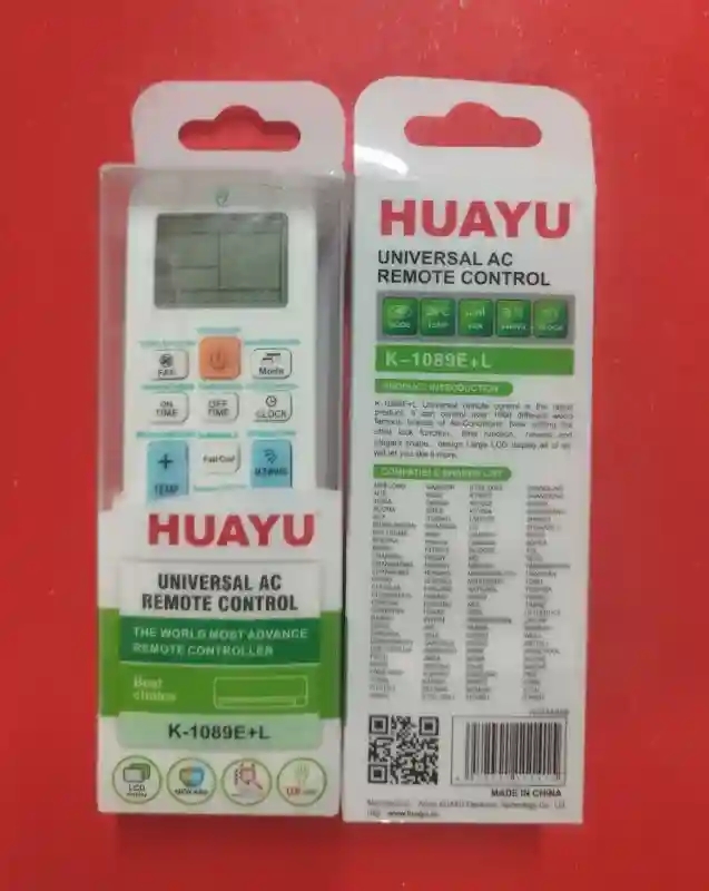 Универсальный пульт для кондиционеров HUAYU K-1089E+L (1000 в 1)