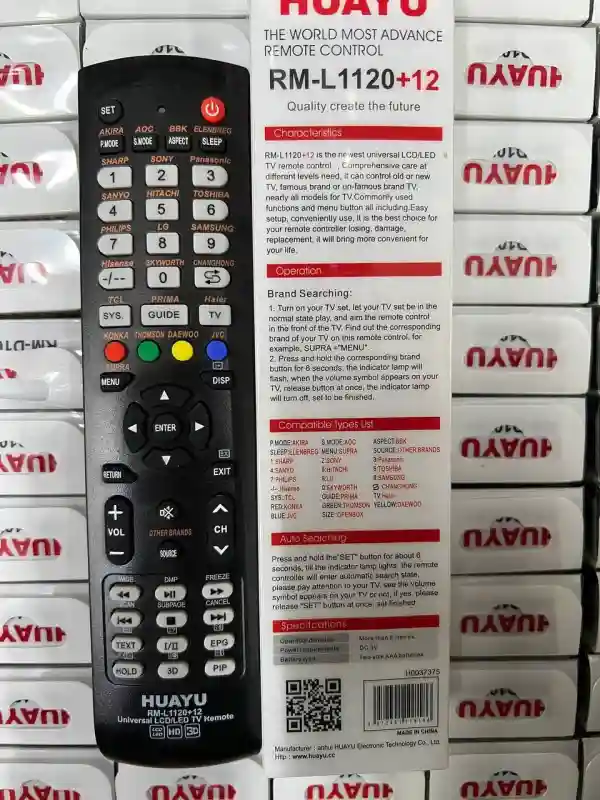 Универсальный пульт HUAYU RM-L1120+12 для LCD/LED телевизоров