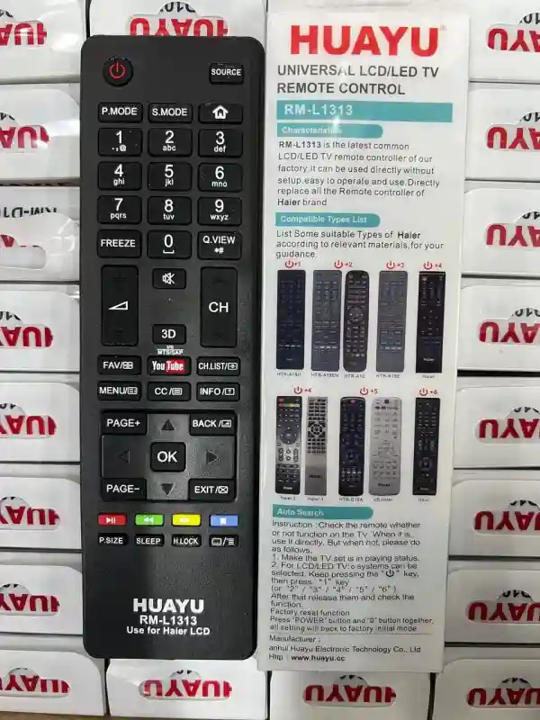 Универсальный пульт HUAYU RM-L1313 для телевизоров Haier