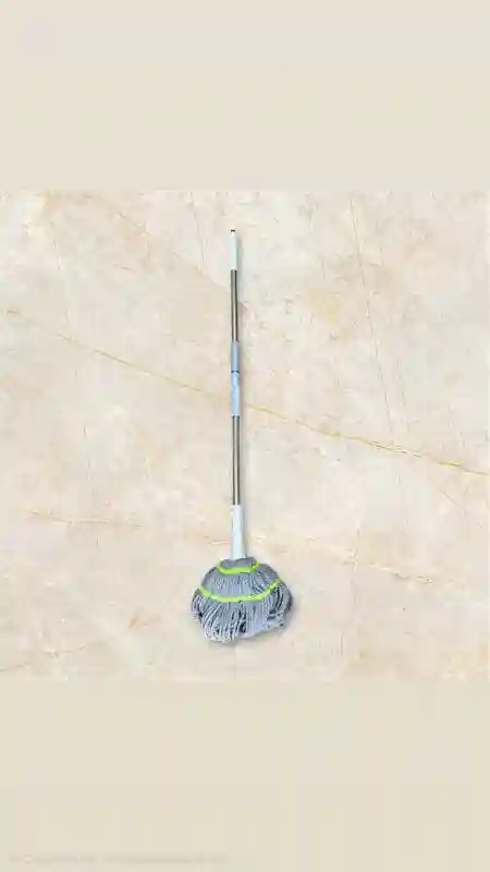 Швабра с веревочной насадкой из микрофибры, телескопическая ручка