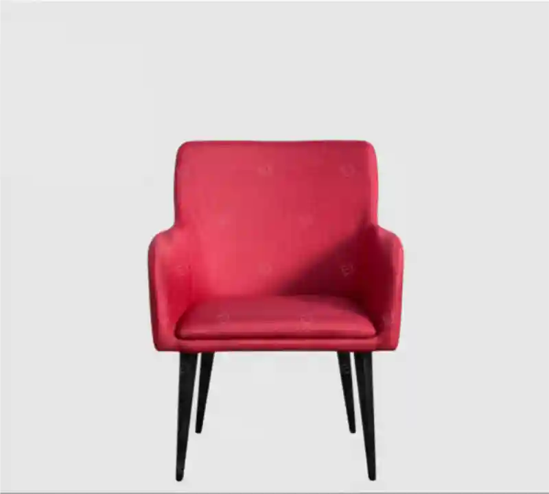 Стул-кресло дизайнерское мягкое, розовый текстиль