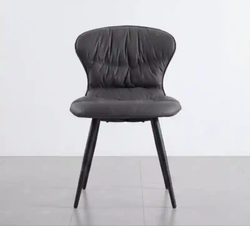 Стул дизайнерский мягкий с анатомической спинкой, экокожа