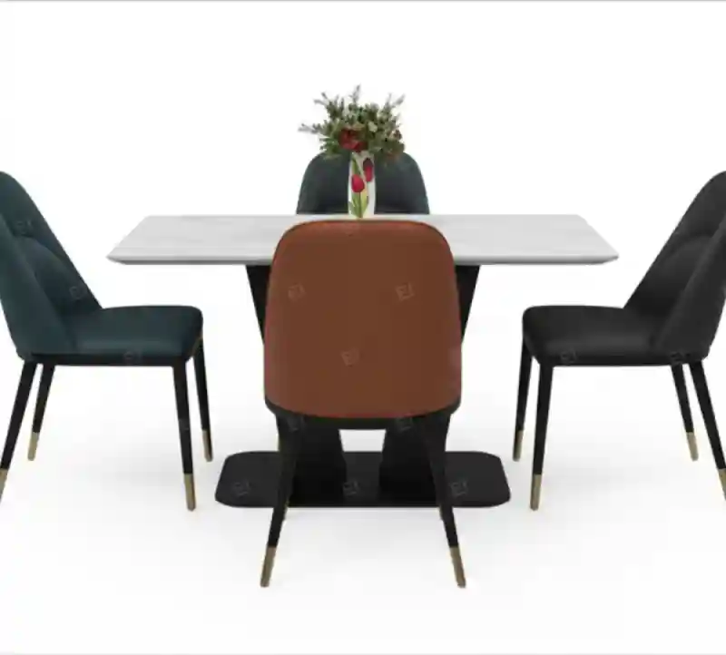 Обеденный стол из керамогранитной столешницы