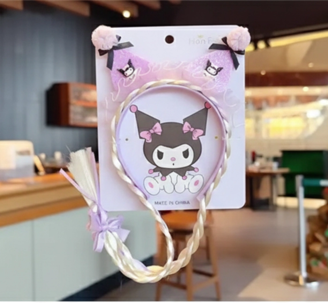 Ободок украшение 1 шт, фиолетовый