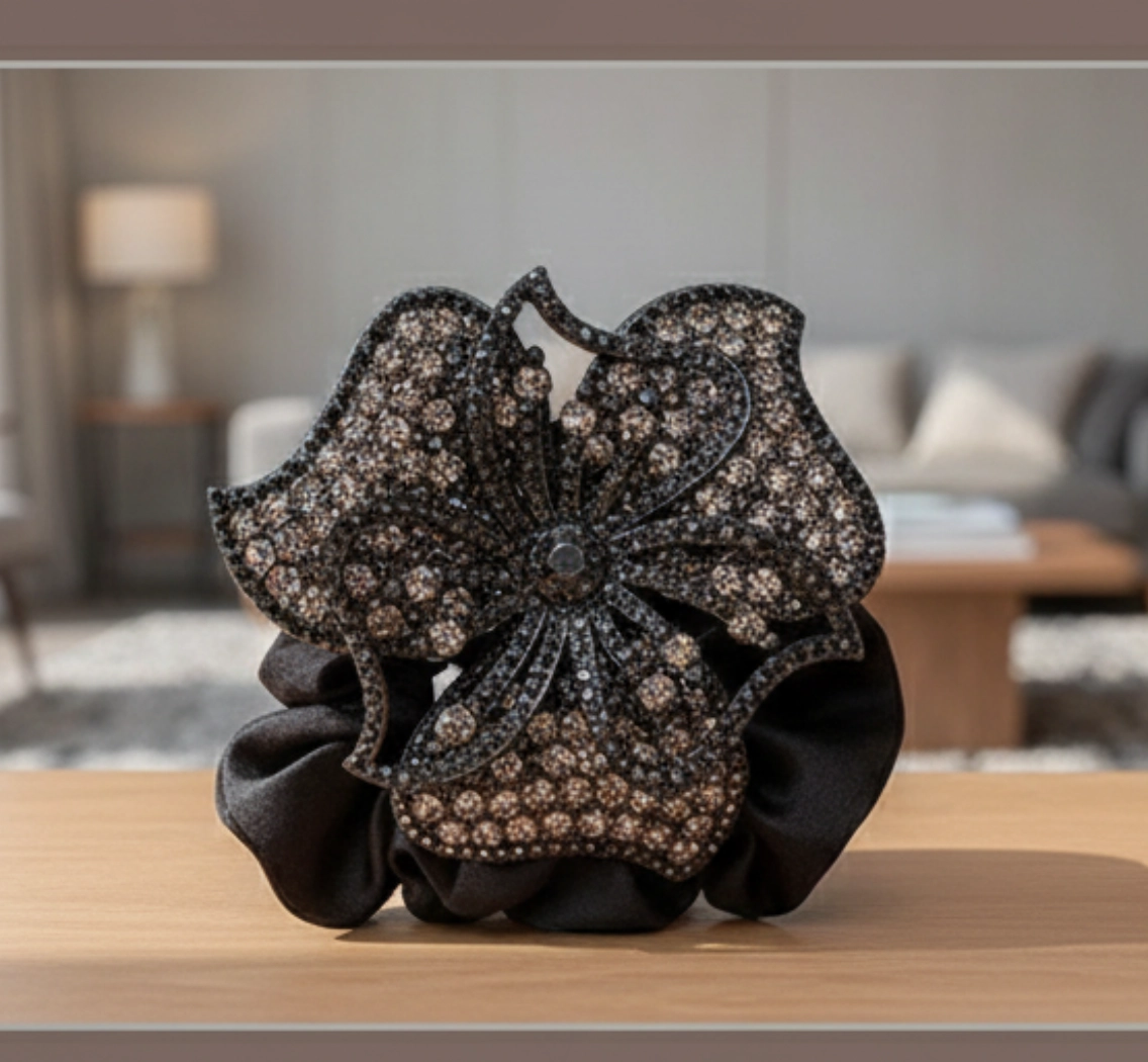 Резинка украшение 1 шт, черный