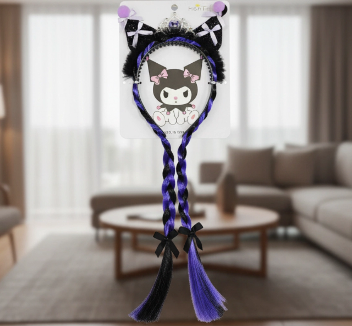 Ободок 1 шт, фиолетовый