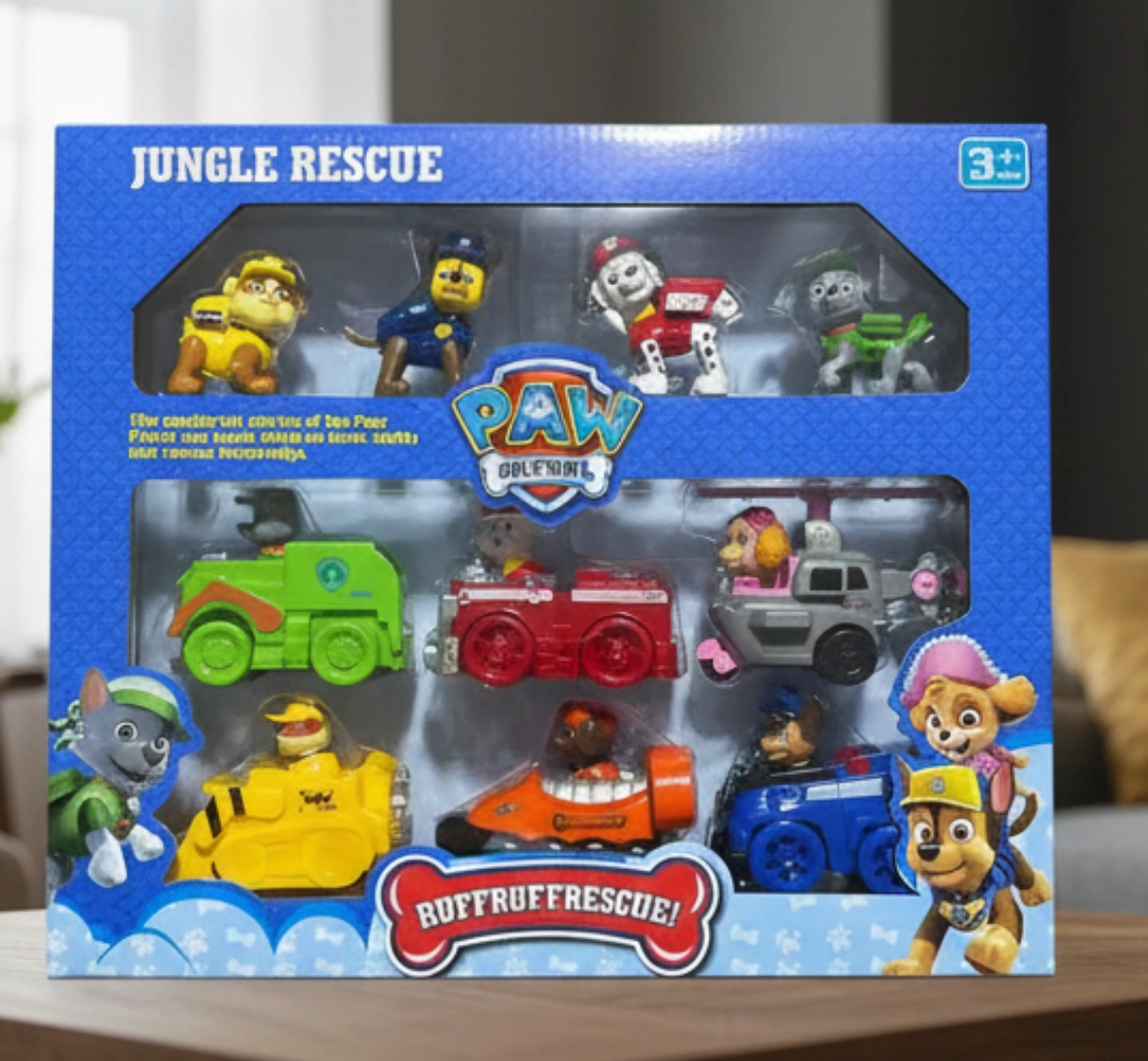 Набор игровых фигурок Paw Patrol Jungle Rescue, 10 предметов