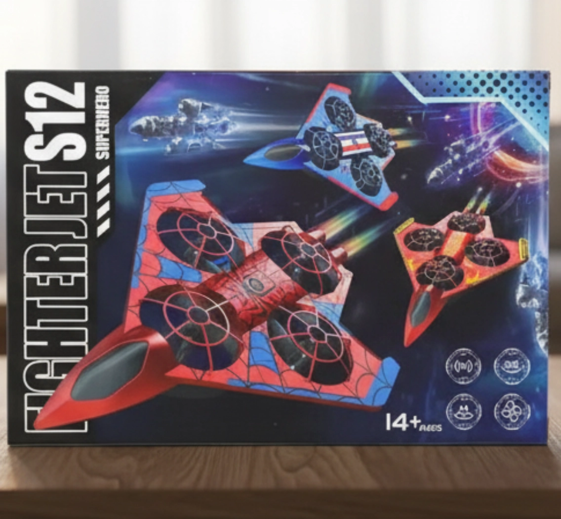 Квадрокоптер-истребитель Fighter Jet S12 Superhero на радиоуправлении
