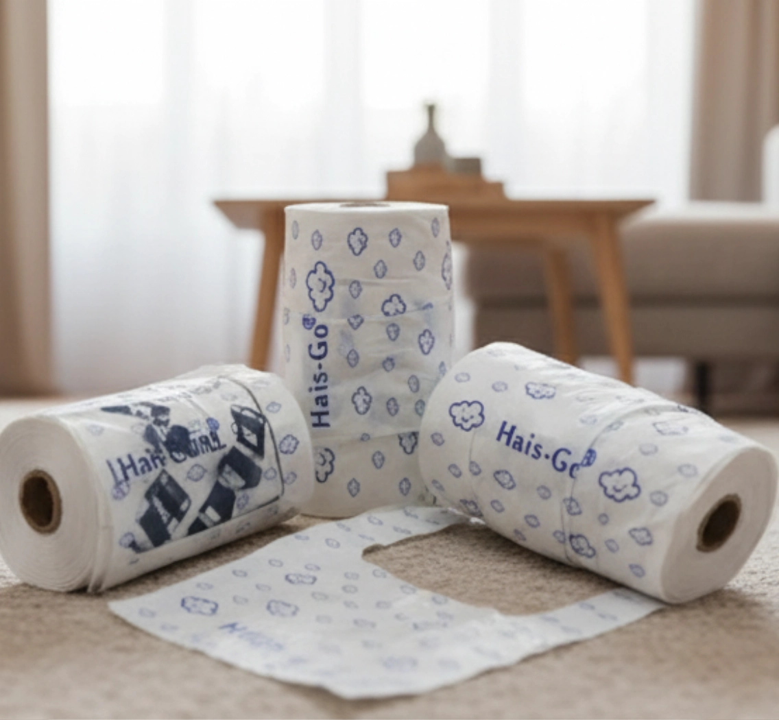 Фасовочные пакеты-майка в рулоне «Hais-Go» с облаками