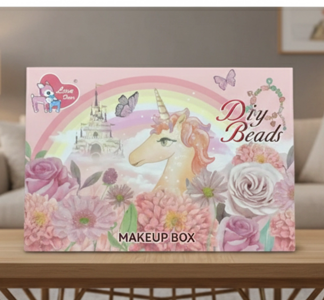 Детский игровой набор 2в1 Love Deer: Декоративная косметика и набор для создания