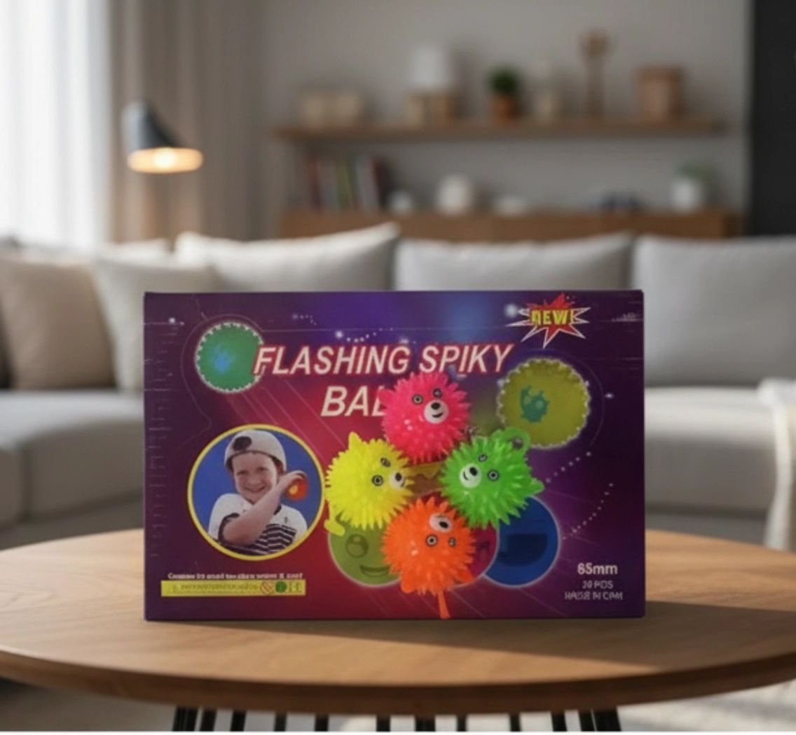 Игрушка-антистресс Flashing Spiky Ball «Ёжик», светящаяся
