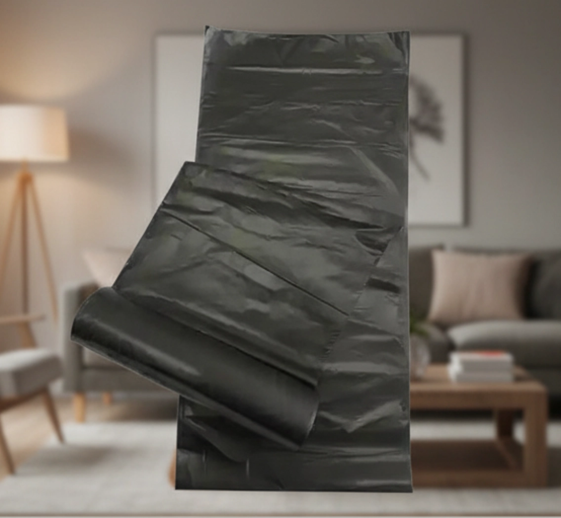 Мешки для мусора повышенной прочности (черные, в рулоне)