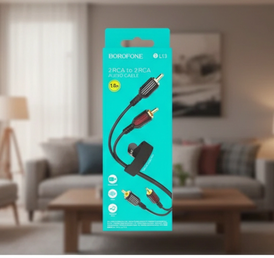Аудиокабель BOROFONE BL13 2×RCA → 2×RCA (1.5 м)