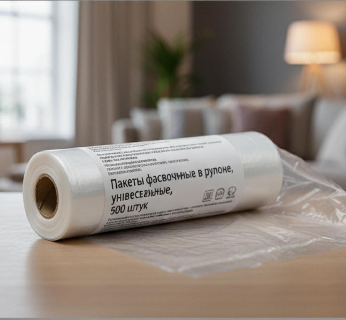 Пакеты фасовочные в рулоне, универсальные, 500 штук