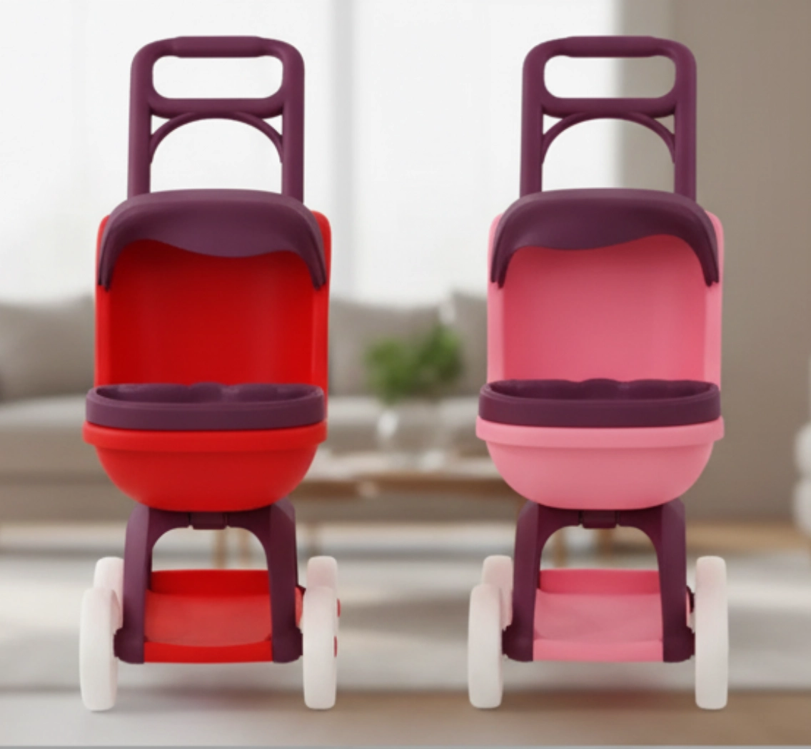 Детская игрушечная коляска для кукол, пластиковая