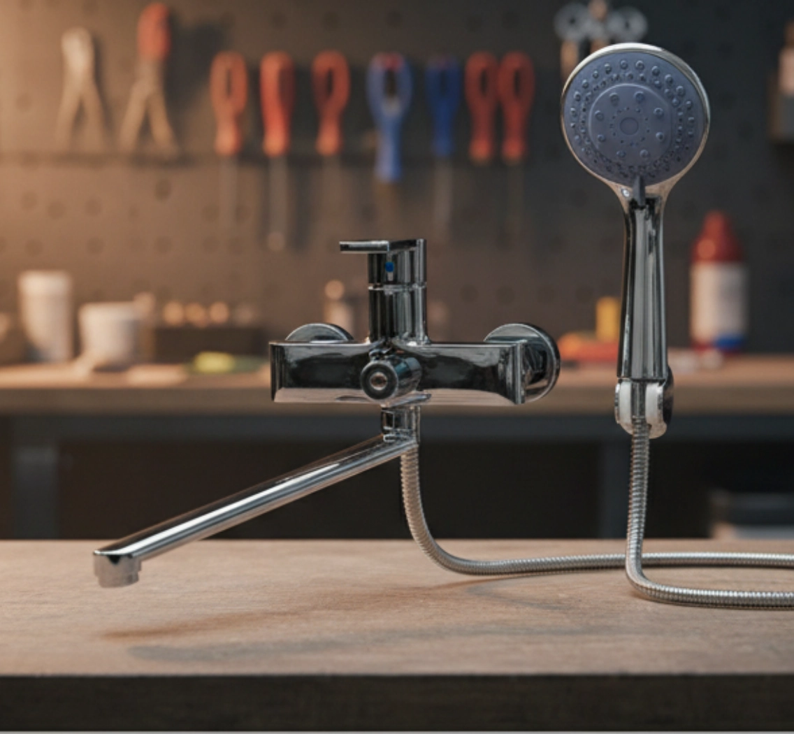 TEMMAX смеситель для ванны TM-113-4 (хром)