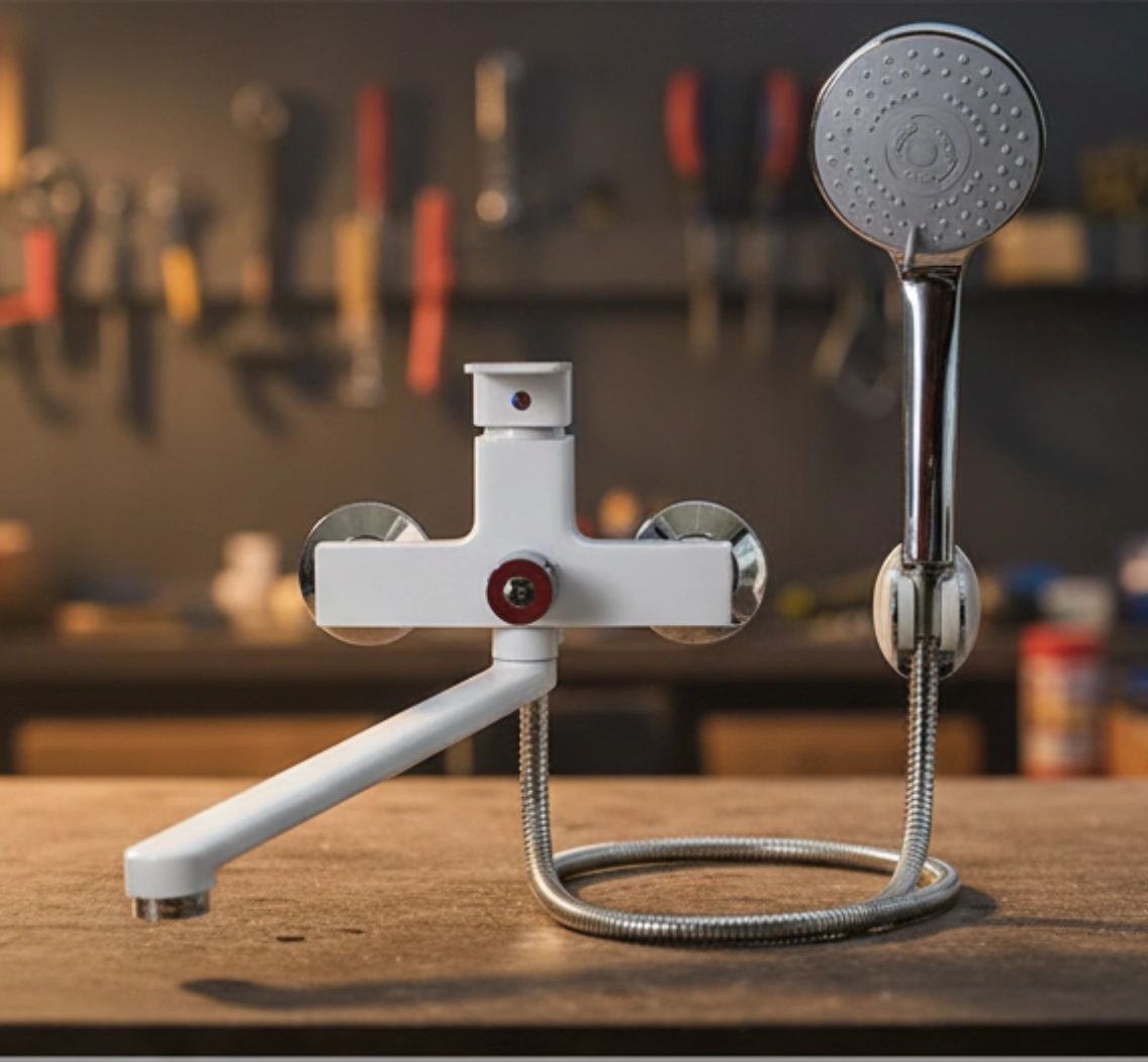 TEMMAX смеситель для ванны TM-113 (белый)