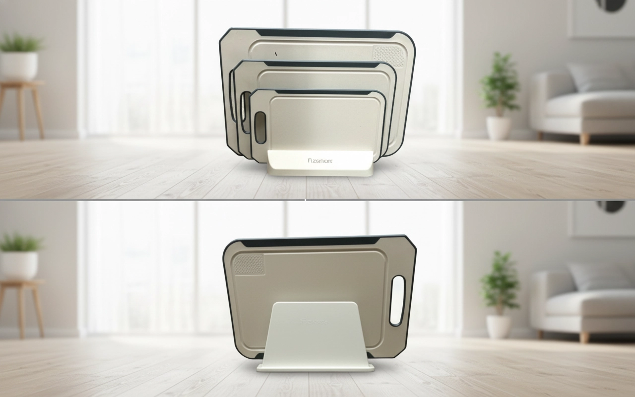 Набор разделочных досок Fissman с подставкой, 3 шт