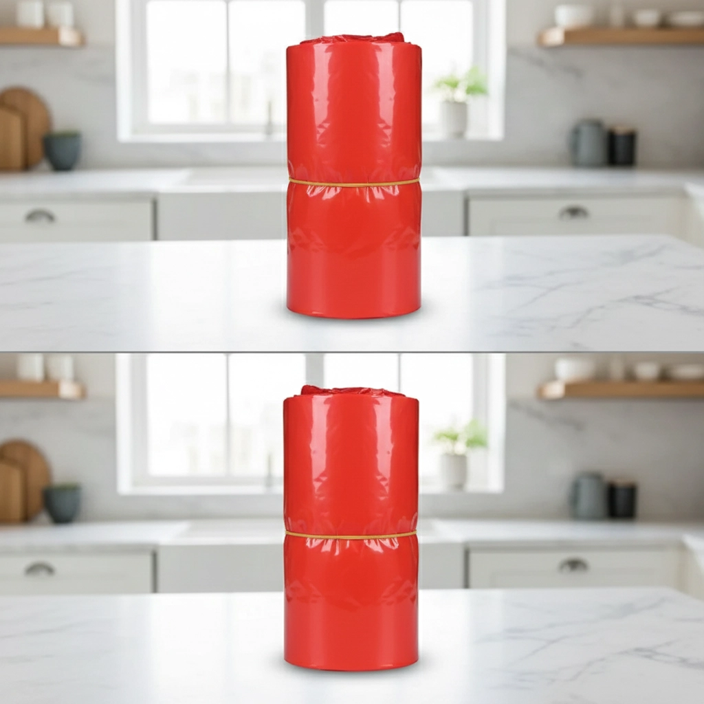 Пакеты полиэтиленовые «Майка», красные, 50 штук