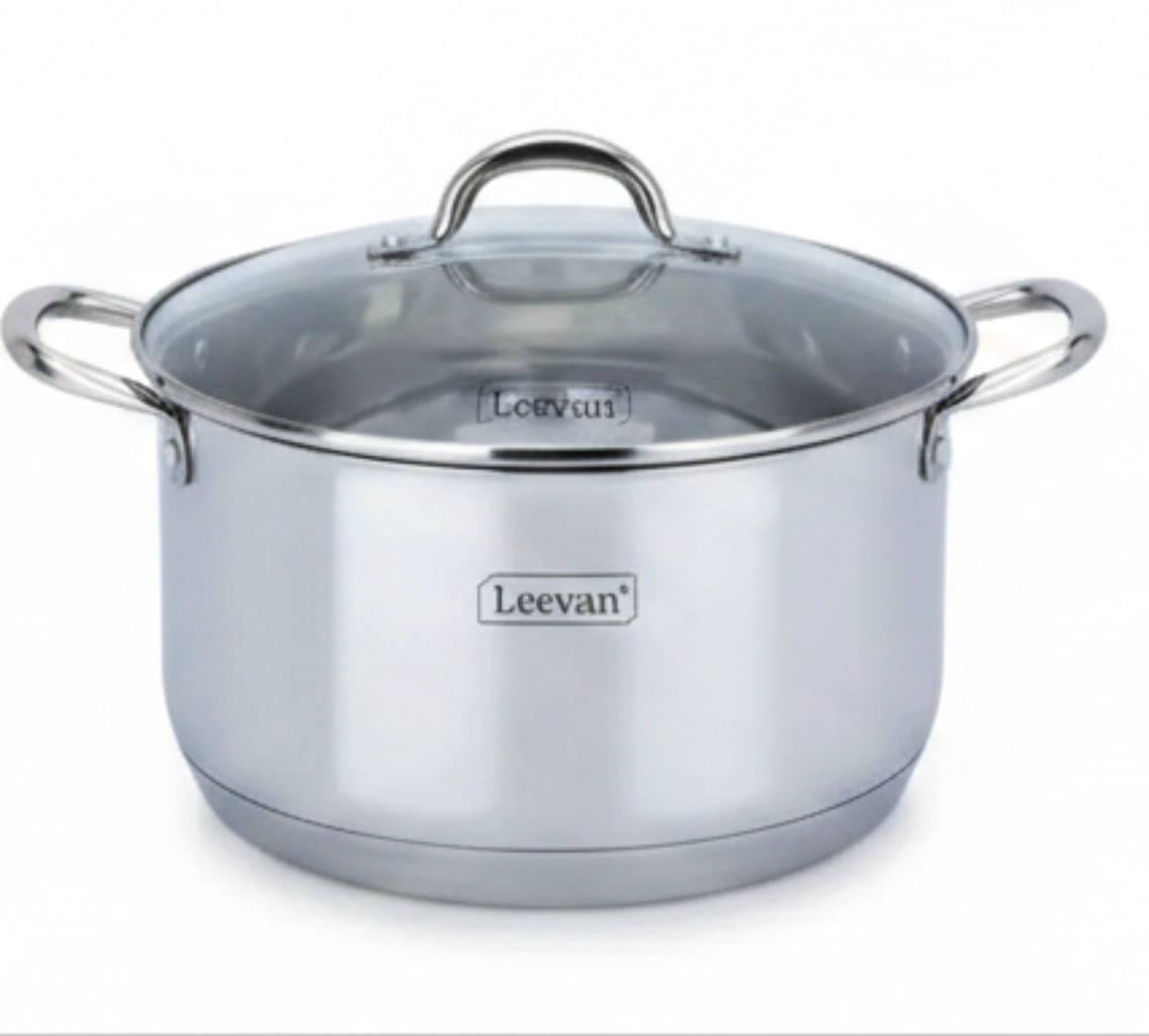 Кастрюля Leevan Stainless steel Casserole 5.0 л, 22 см