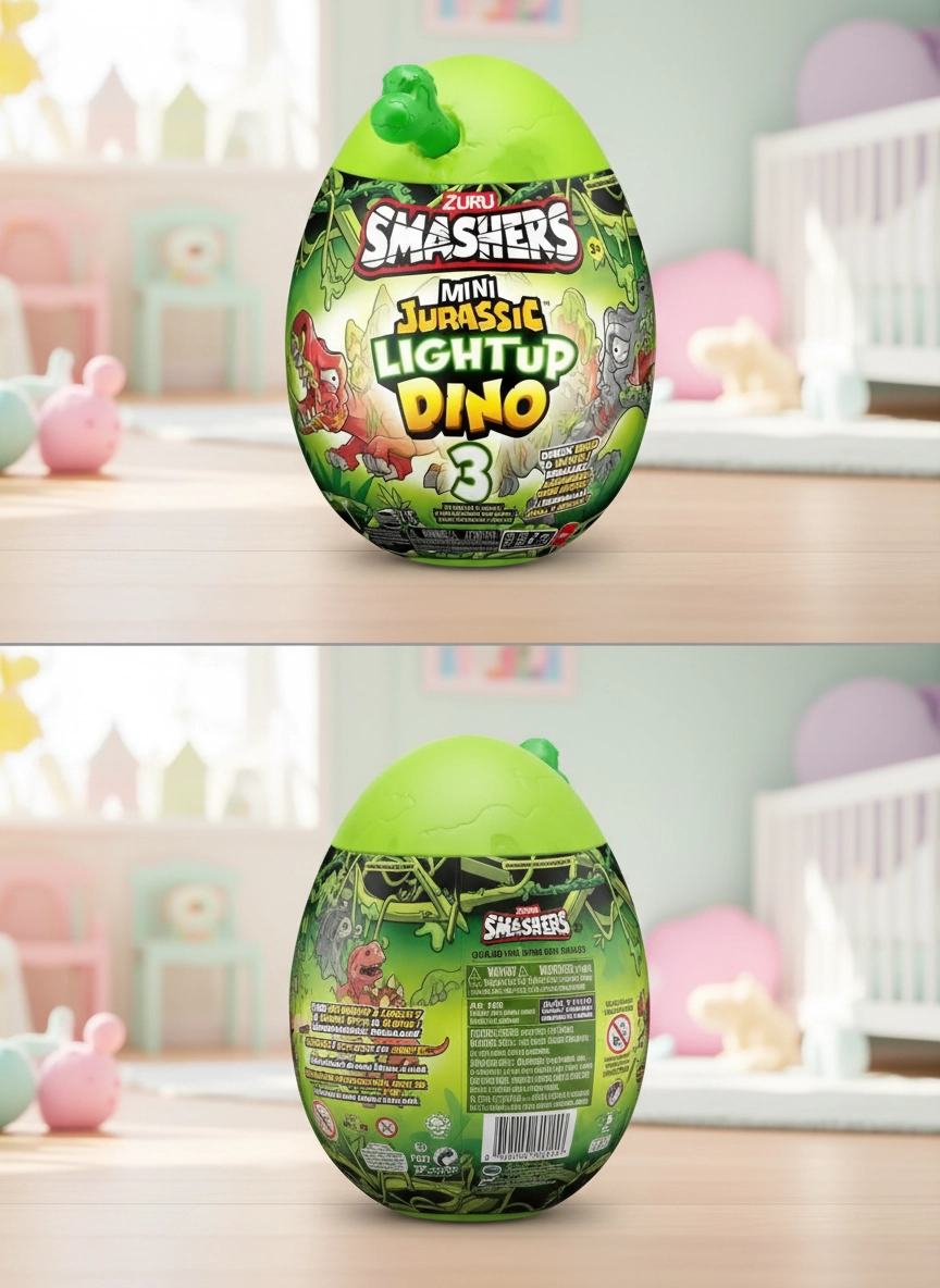 Игровой набор ZURU Smashers Nano Jurassic Lightup Dino
