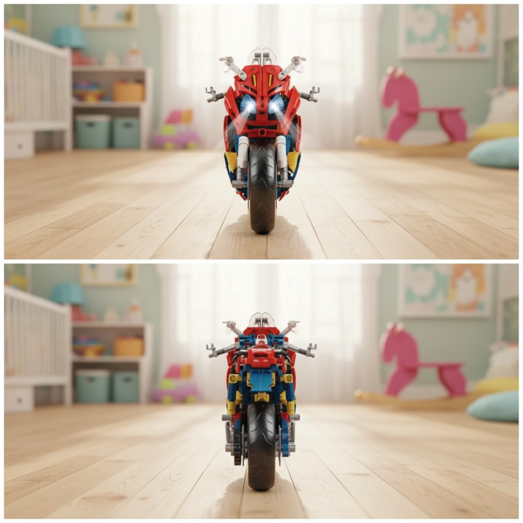 Конструктор Motorcycle Alliance: Мотоцикл Спайдермена, 767 деталей