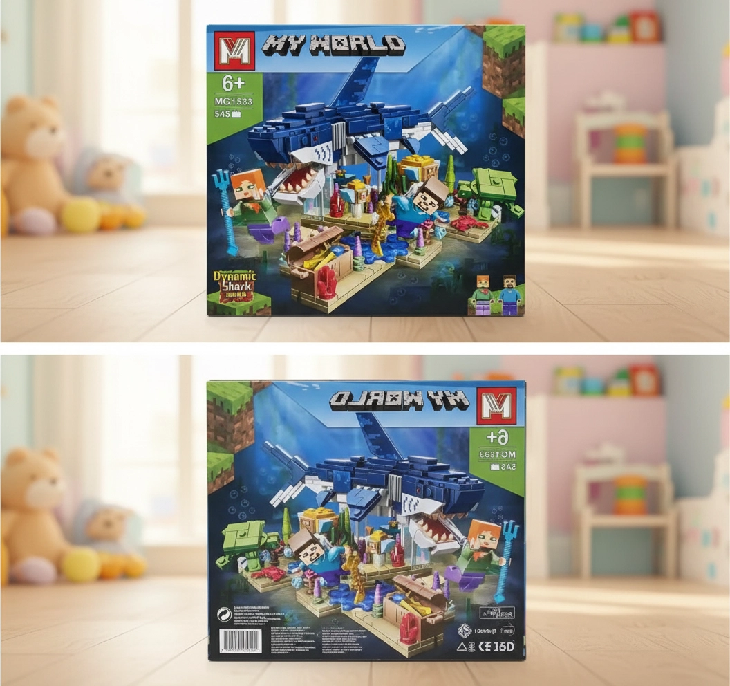 Конструктор My World MG1533 Подводный мир: Динамическая акула, 545 деталей
