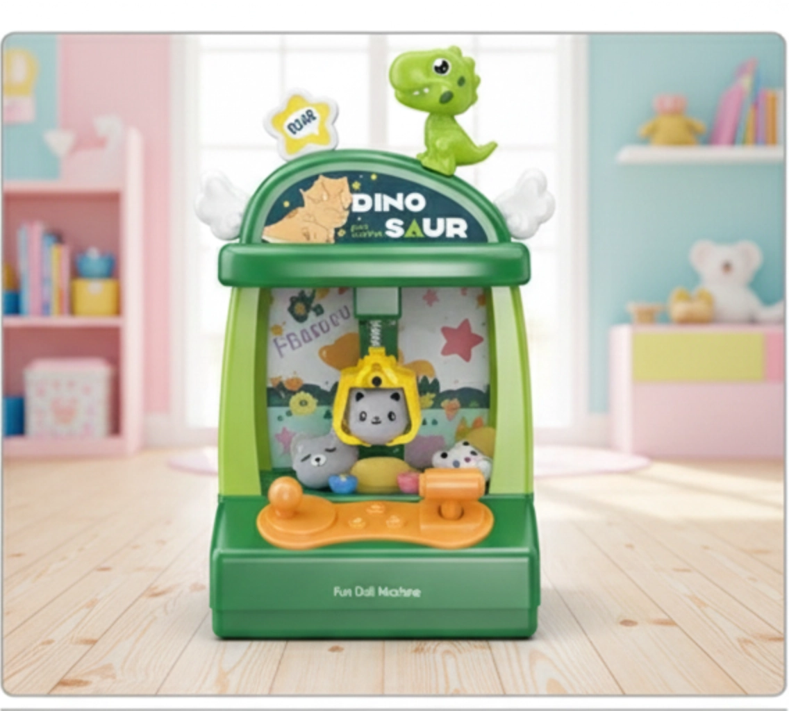 Название: Игровой автомат «Claw Machine: Dinosaur» (Кран-машина), с мягкими игру