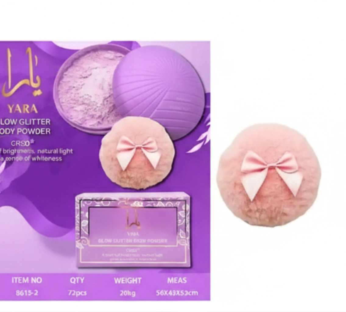 Сияющая пудра для тела Yara Glow Glitter Body Powder