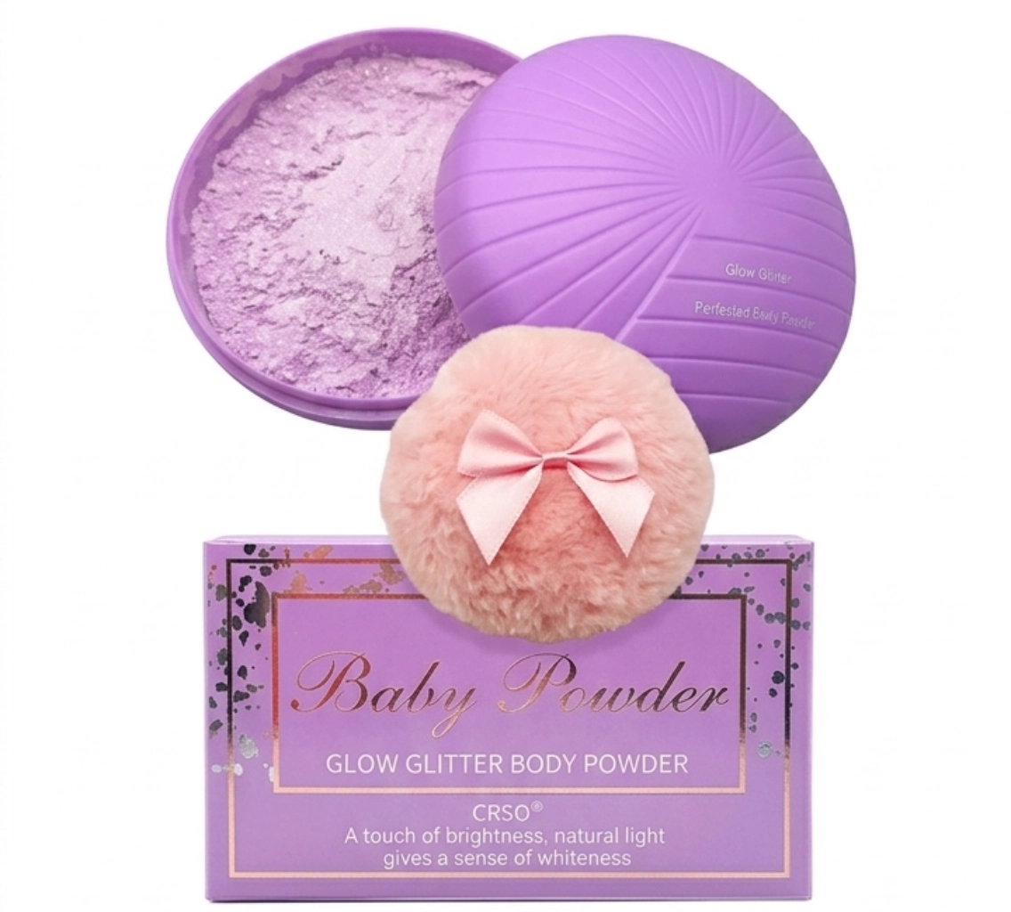 Сияющая пудра для тела Baby Powder Glow Glitter (Purple)