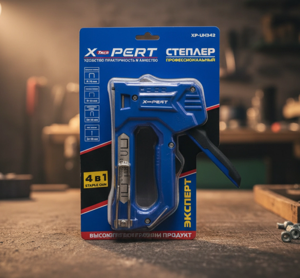 Степлер профессиональный X-PERT 4в1 (XP-UH342)