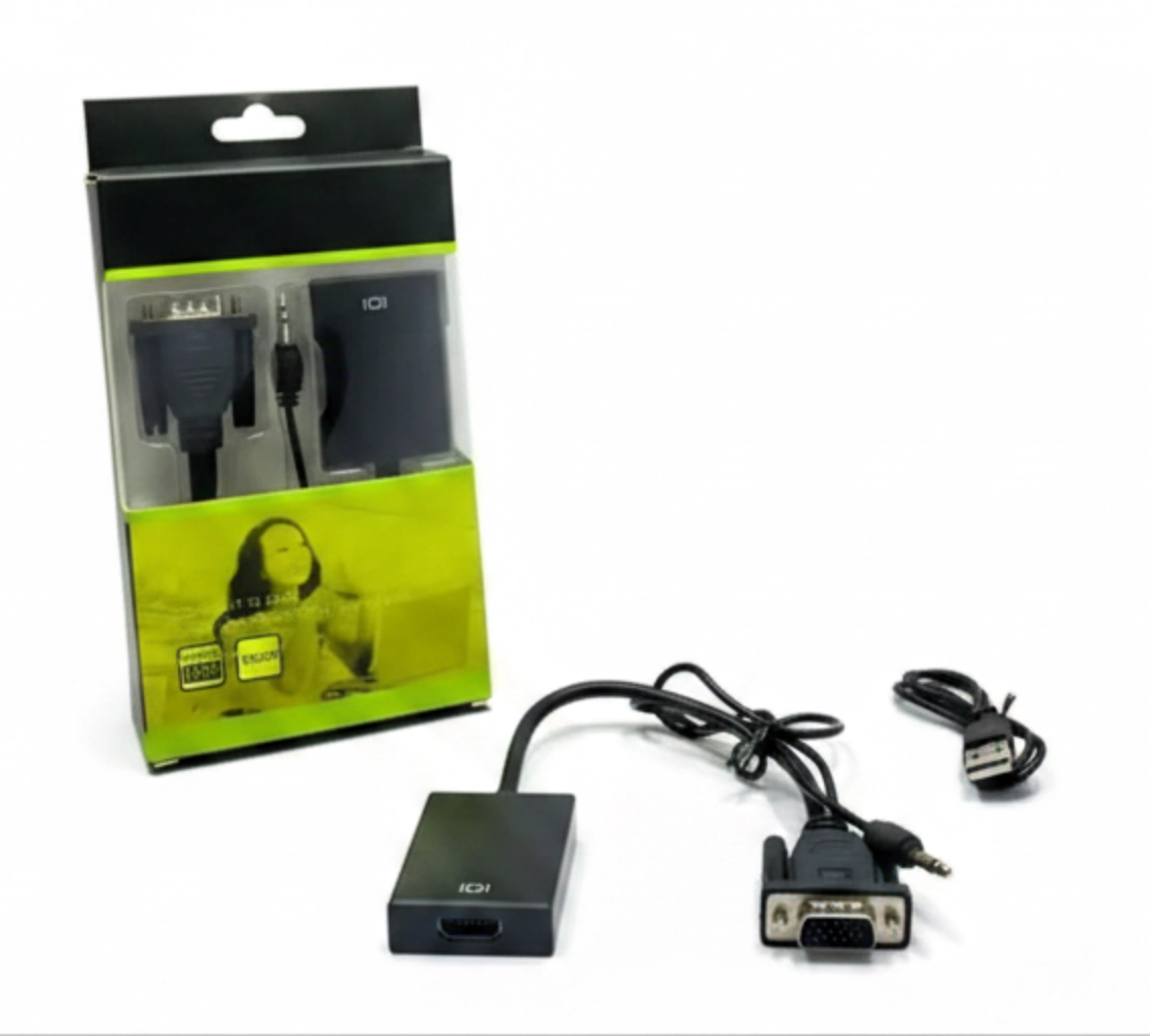Переходник HDMI to VGA с аудиокабелем