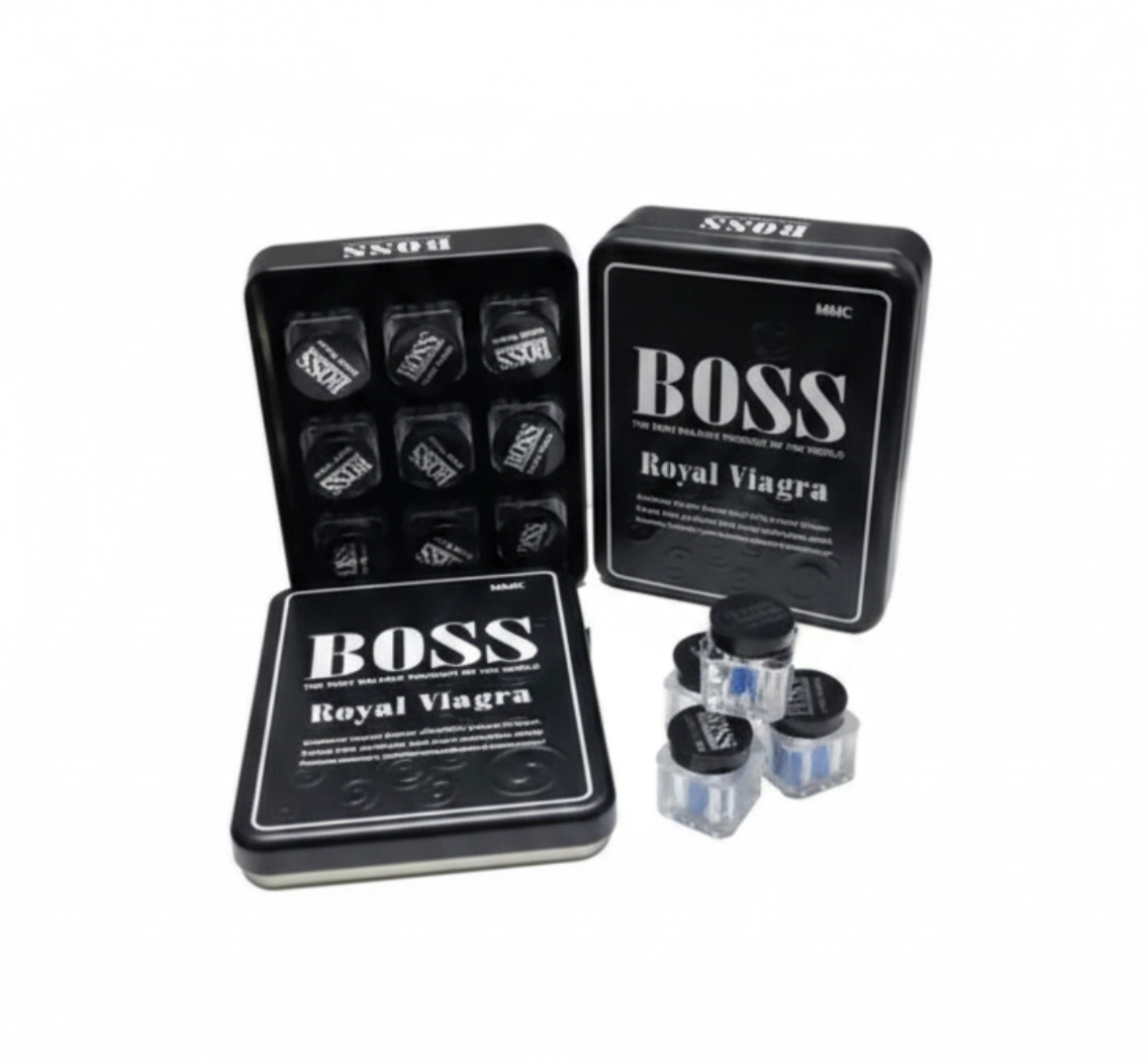Таблетки для мужской силы «BOSS Royal Viagra» (Босс Роял Виагра) в жестяном кейс