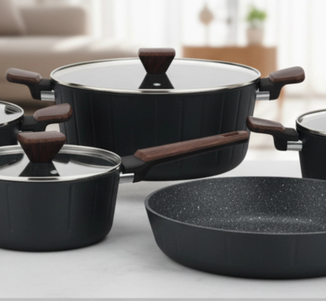 Cмешанный набор кастрюль Leevan LV-6013