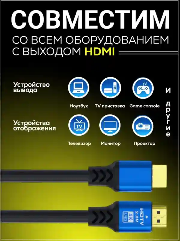 Hdmi кабель 3 метра 4k v 2.1