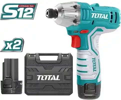 TIRLI1201 - "ТОТАL" Аккумуляторный
импульсный шуруповёрт 12V, 1.5Ач.