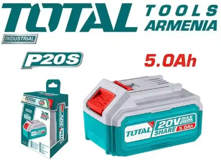 TFBLI20531 - "ТОТАL" Аккумуляторная
батарея li-ion 20вольт 5Ач
