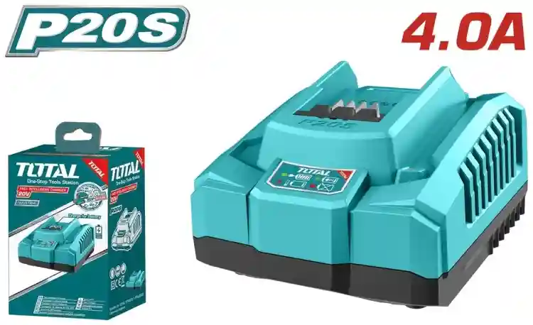 TFCLI20411 - "ТОТАL" Зарядное
устройство 21V, 4А.