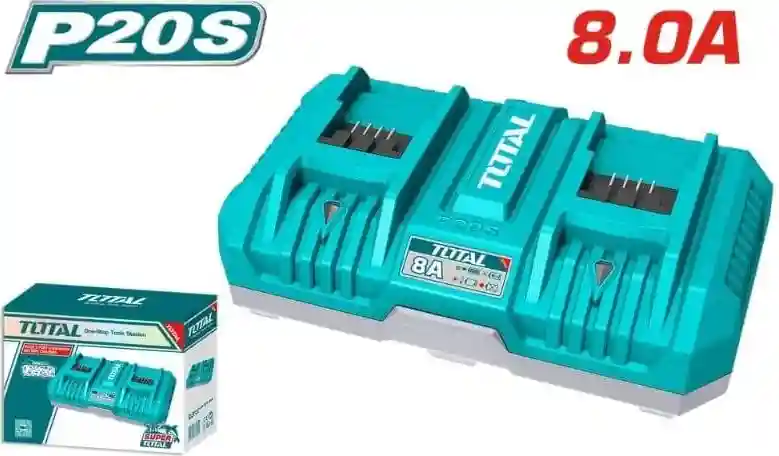 TFCLI2082 - "ТОТАL" Двухпортовое
быстро-зарядное интеллектуальное
устройство 20V