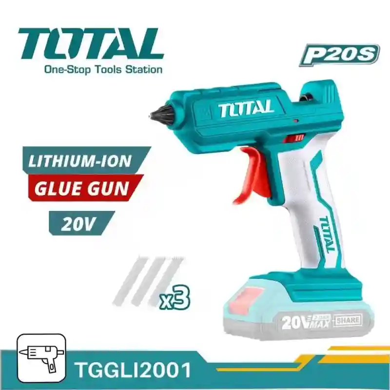 TGGLI2001 - "ТОТАL" Термоклеящий
пистолет аккумуляторный 20вольт