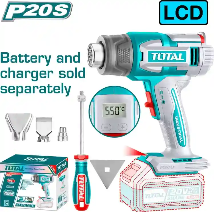 THLAD08121 - "ТОТАL" Фен
аккумуляторный 20V, 100/200 L/min