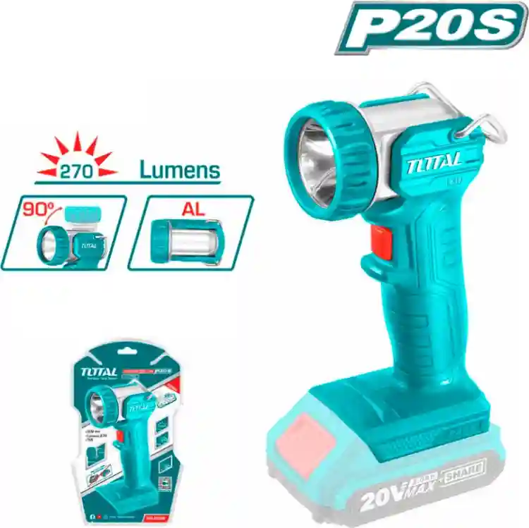 TWLI2038 - "ТОТАL" Фонарик Li-ion 20V