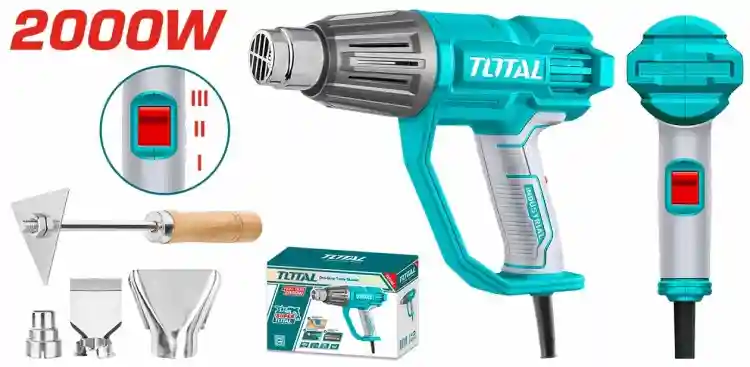 TB20078 - "ТОТАL" Фен технический
2000Вт, 50-450°С/550°С
