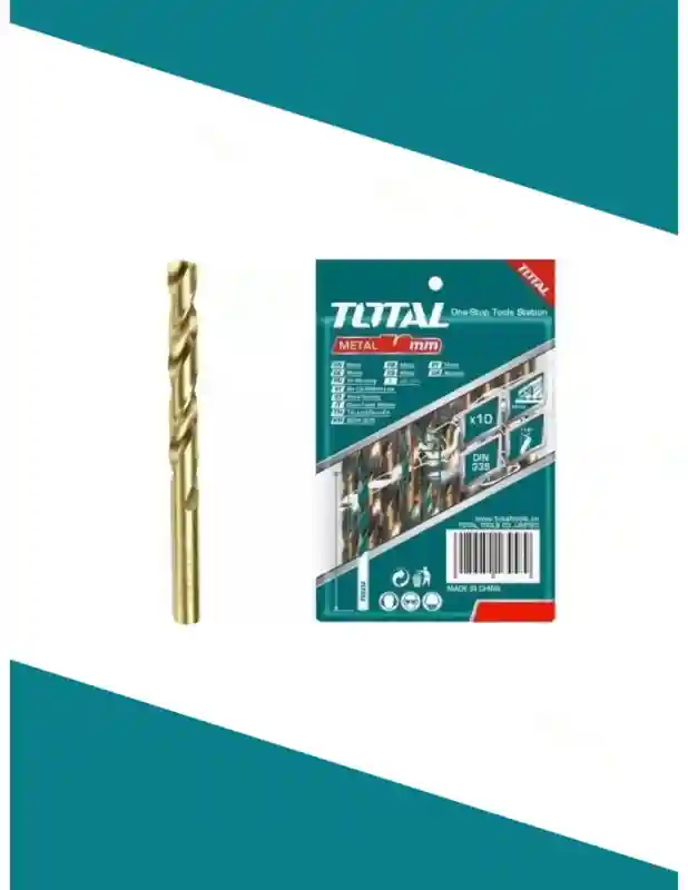 TAC100453 - "ТОТАL" Сверло по
металлу диаметр 4.5мм, длина 80мм